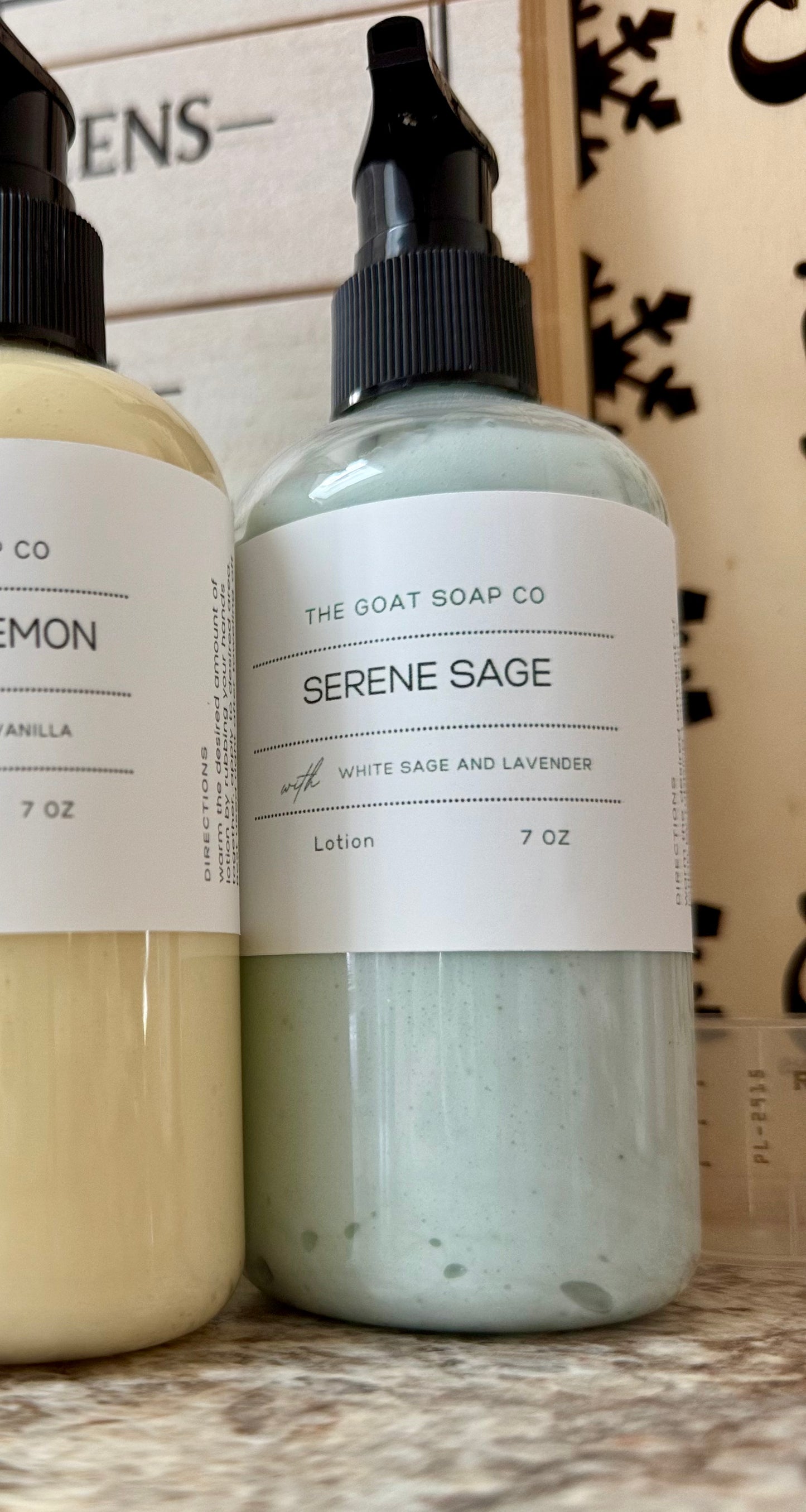 Goat’s milk lotion